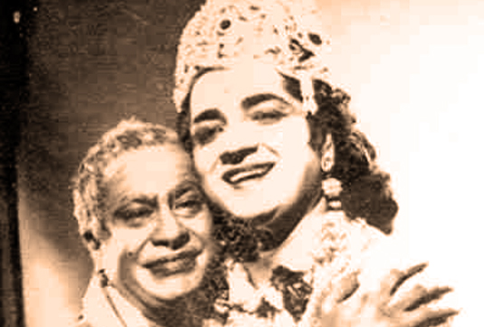 Prem Nazir and TS Muthaiah in Krishna Kuchela (1961)